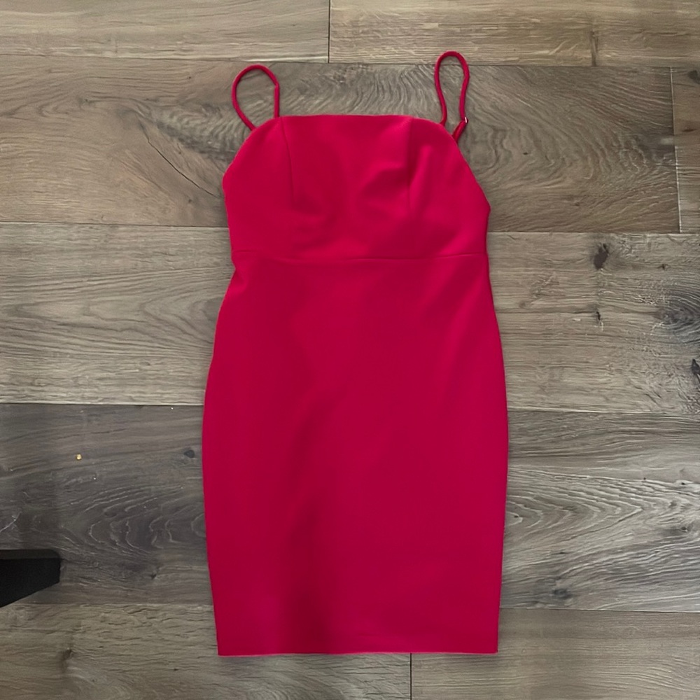 Boutique red dress Aline- classic-runs small- tagged medium but is XS/S